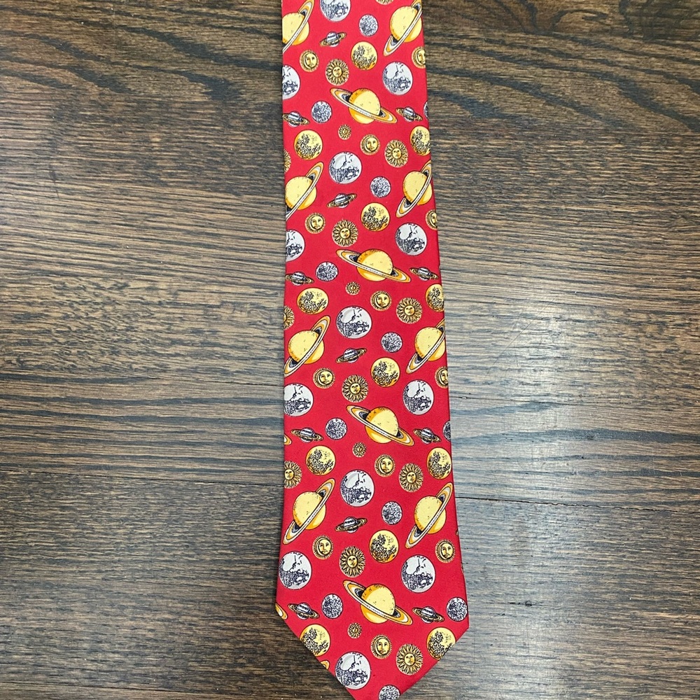 Vintage Gucci solar system tie